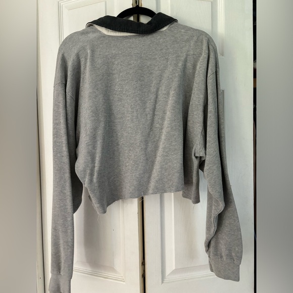 Cropped Button Up Long Sleeve - Picture 5 of 5